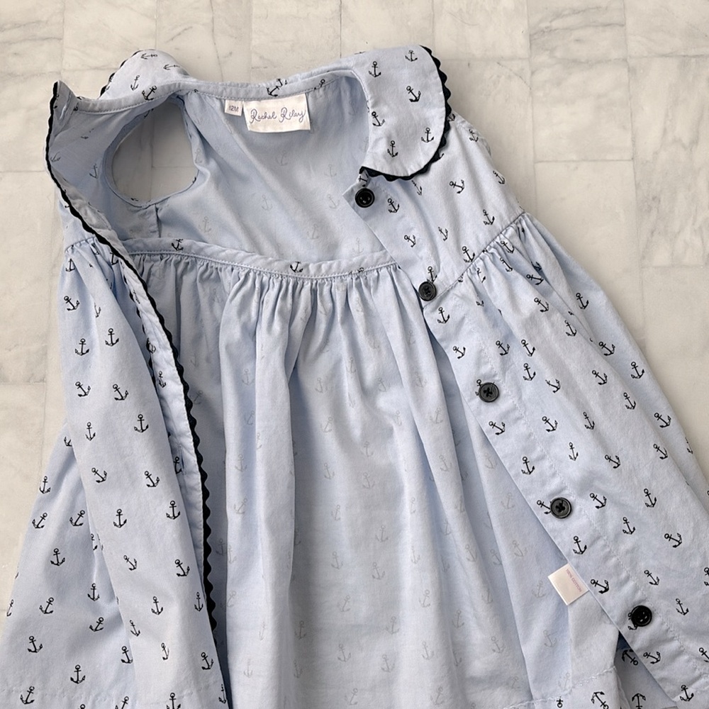 Rachel Riley Anchor Button Front Dress - Picture 9 of 12